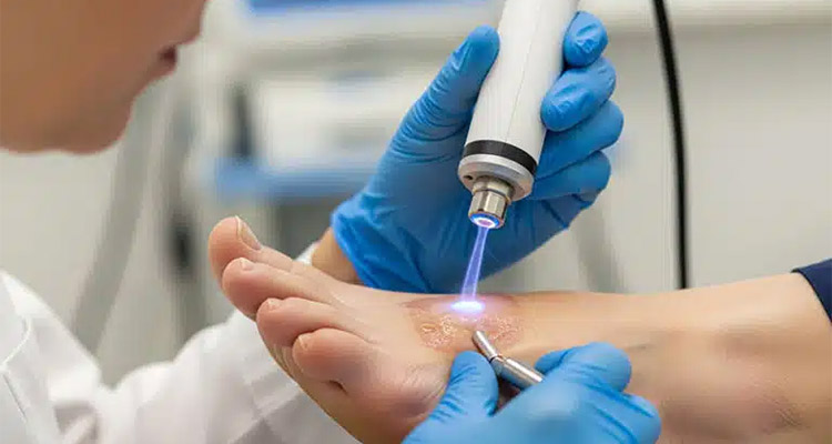 درمان زخم پای دیابتی با پلاسما تراپی